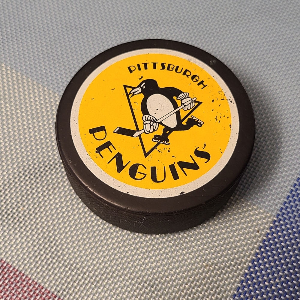 Vintage Pittsburgh Penguins Hockey Puck
